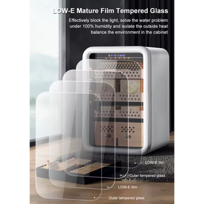 Nighthawk EmberGuard Smart Cigar Humidor Cabinet